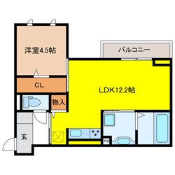 D-room岐南町八剣北の物件間取画像